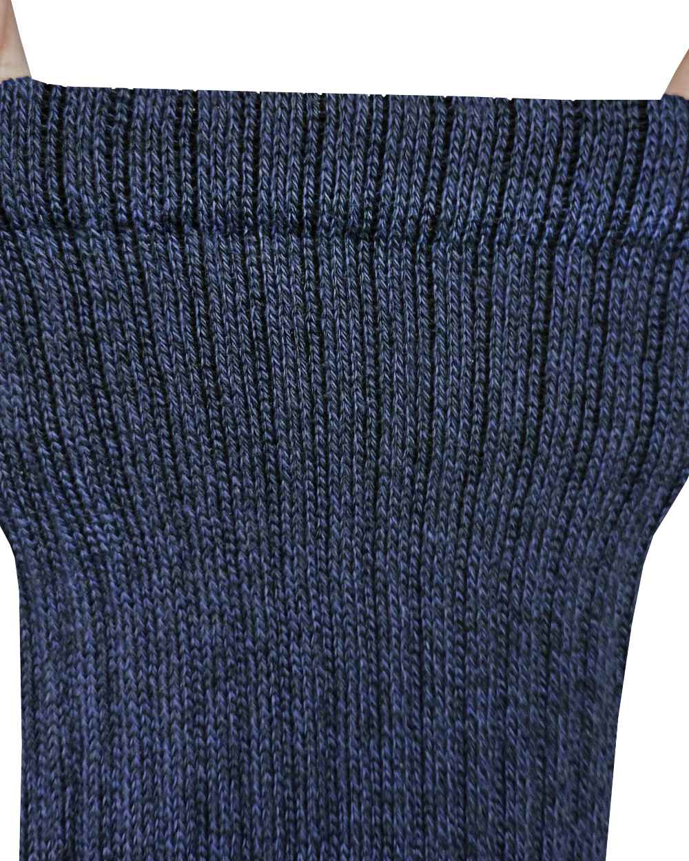 Blue Grey Mix coloured Bramble Mens All Terrain Socks Triple Pack on white background