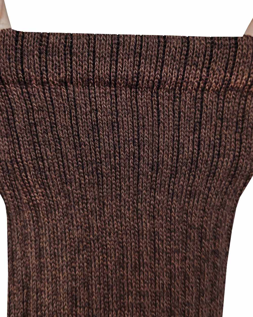 Brown Mix coloured Bramble Mens All Terrain Socks Triple Pack on white background