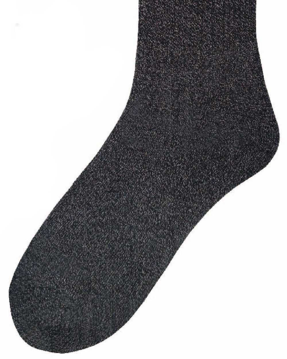 Grey Black Navy coloured Bramble Mens Bamboo All Terrain Socks Triple Pack on white background