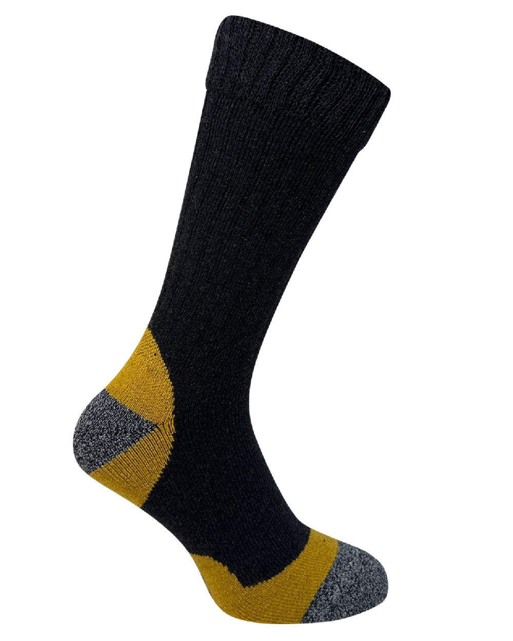 Navy Grey Mix coloured Bramble Mens Trekker Socks Triple Pack on white background