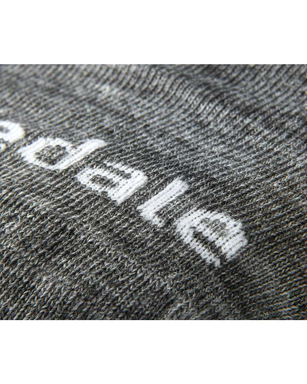 Grey coloured Bridgedale Base Layer Thermal Liner Socks on white background