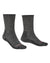 Charcoal coloured Bridgedale Hike Midweight Merino Comfort Socks on a white background #colour_charcoal