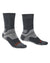 Gunmetal coloured Bridgedale Hike Midweight Merino Performance Socks on white background #colour_gunmetal