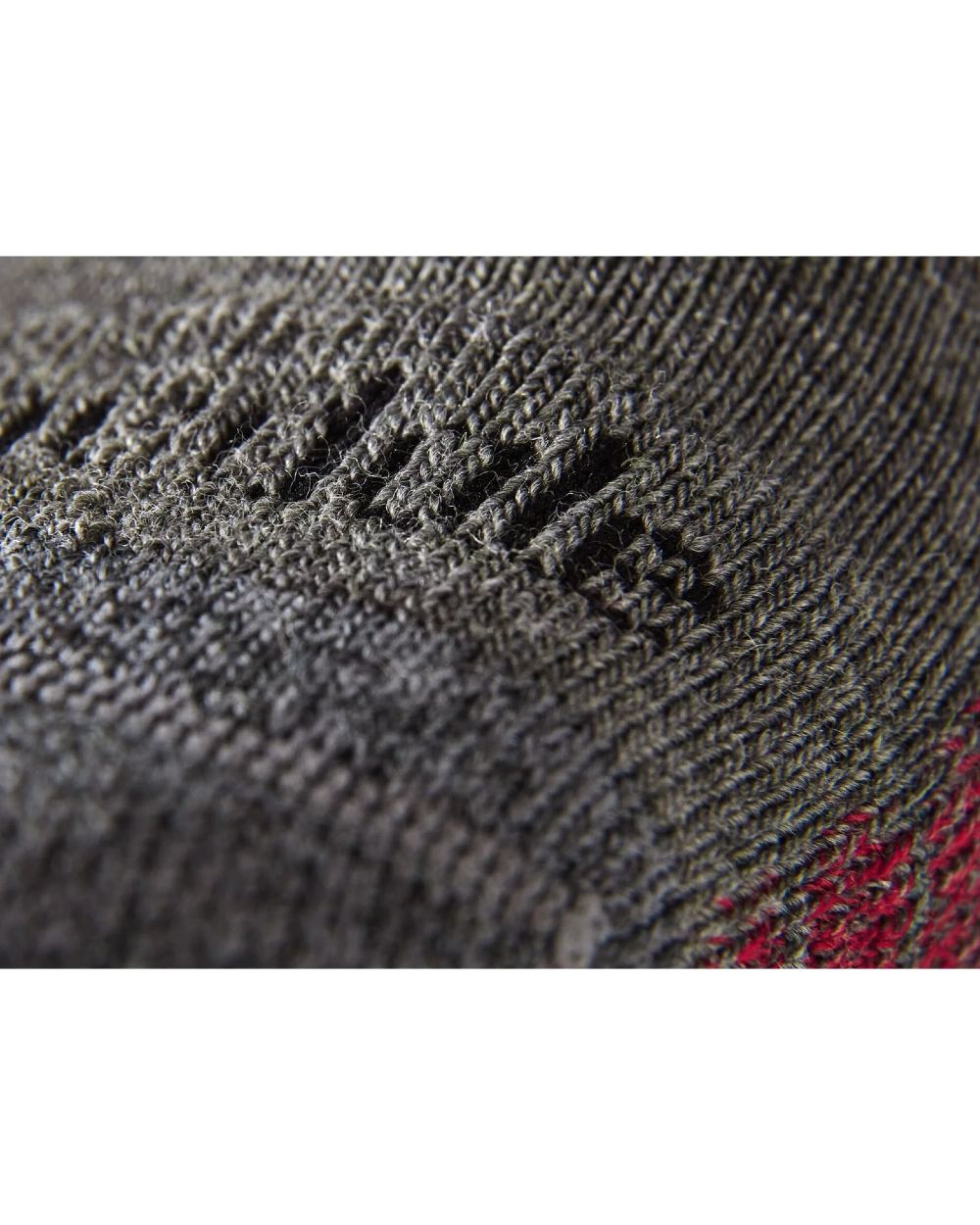 Grey Heather coloured Bridgedale Lightweight Merino Performance Boot Socks on white background
