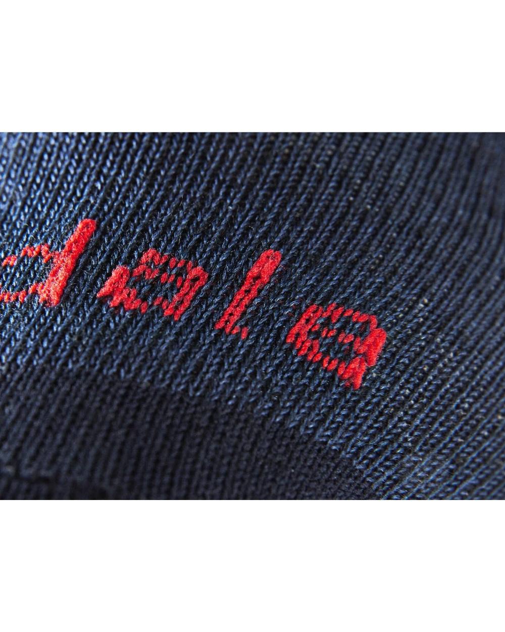 Navy coloured Bridgedale Womens Base Layer Coolmax Liner Socks - Twin Pack on white background