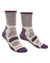 Plum coloured Bridgedale Womens Lightweight Coolmax Comfort Socks on white background #colour_plum