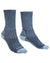 Blue coloured Bridgedale Womens Midweight Merino Comfort Boot Socks on white background #colour_blue