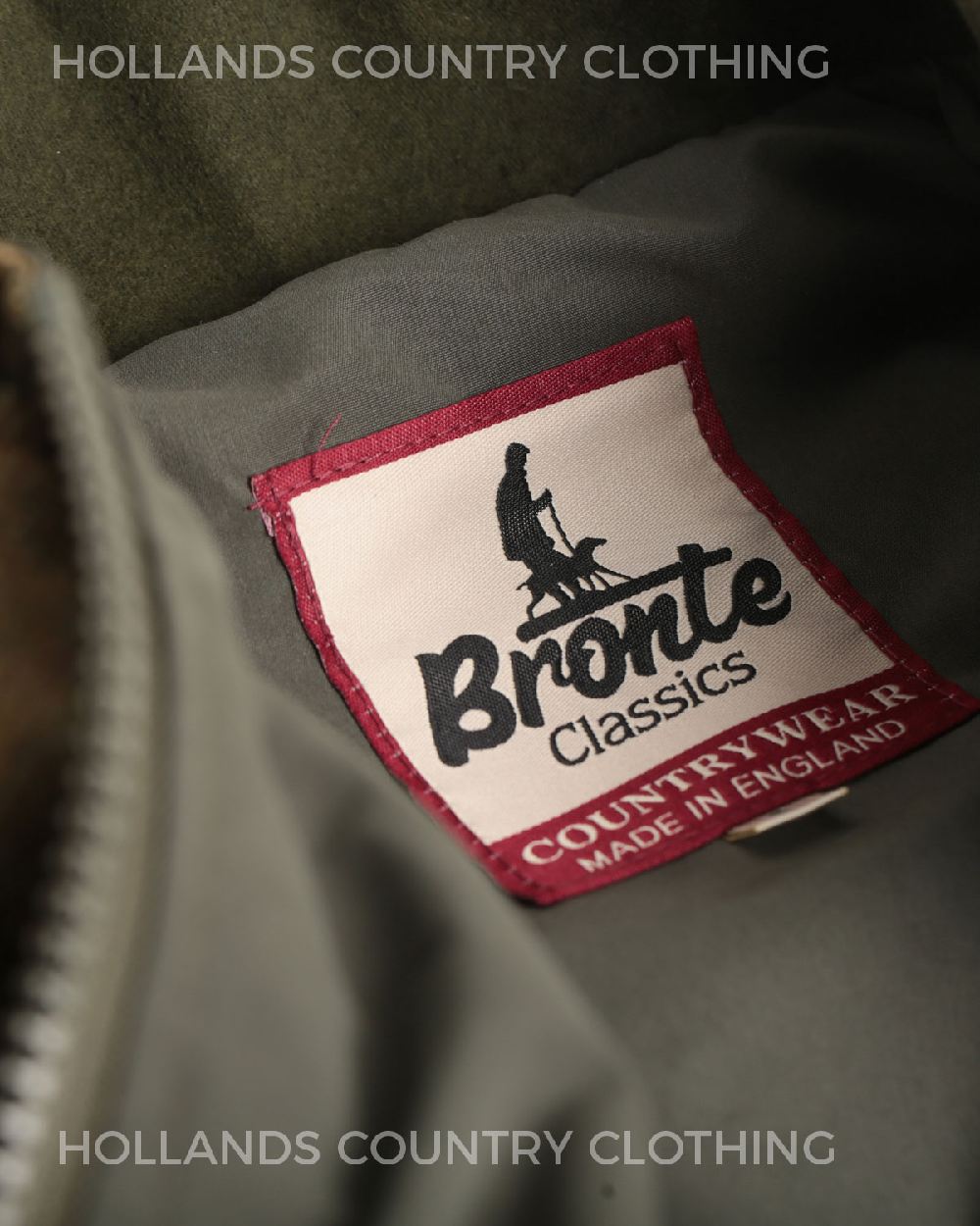 Dark Green coloured Bronte Ladies Crompton Tweed Field Coat on white background