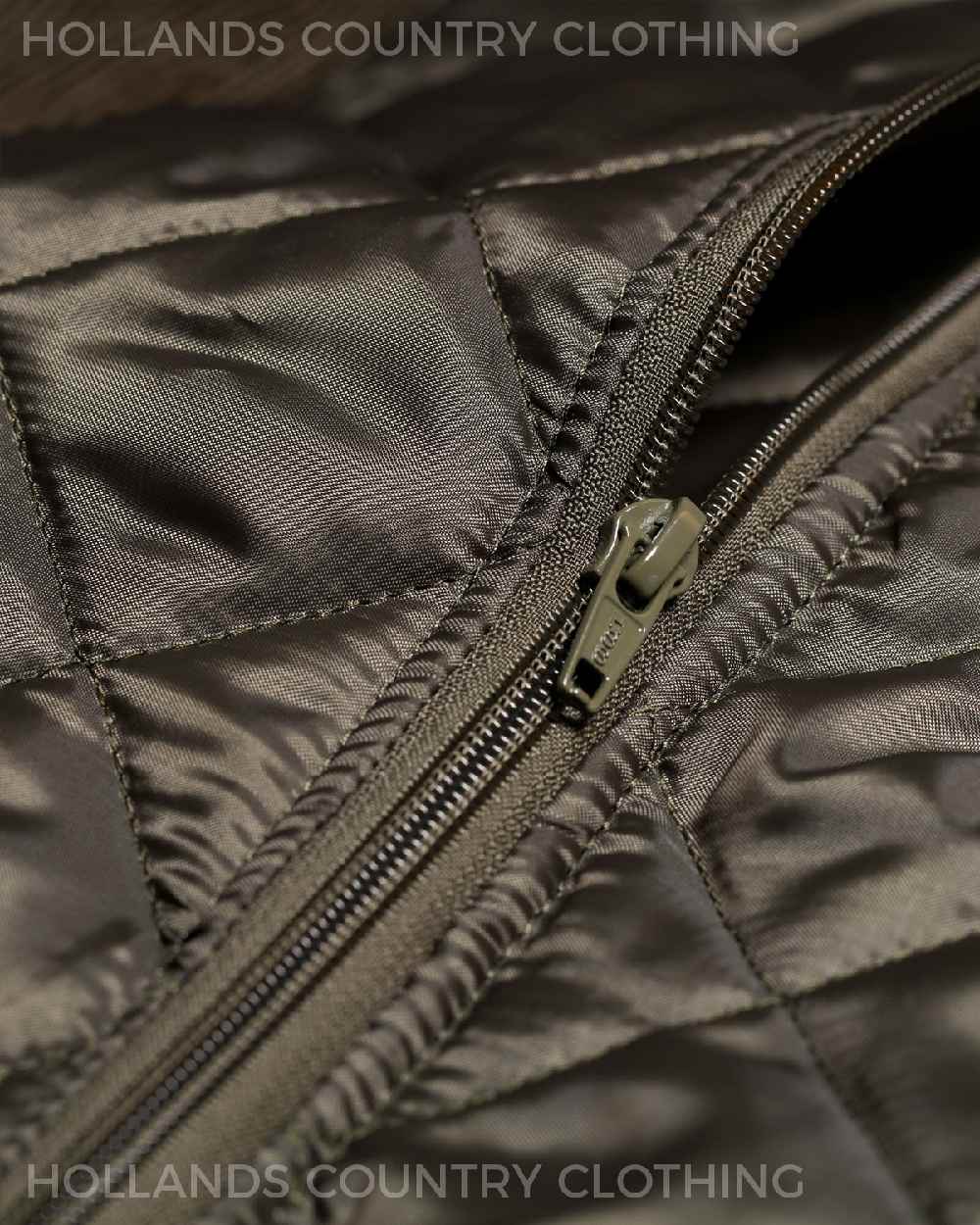 Green coloured Bronte Quilted Bodywarmer on white background