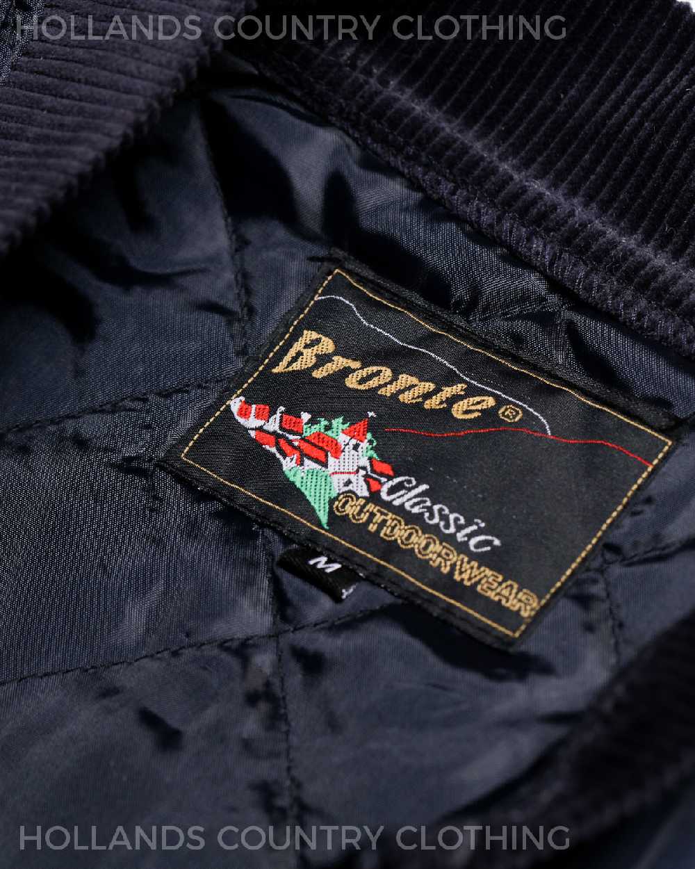 Navy coloured Bronte Quilted Bodywarmer on white background