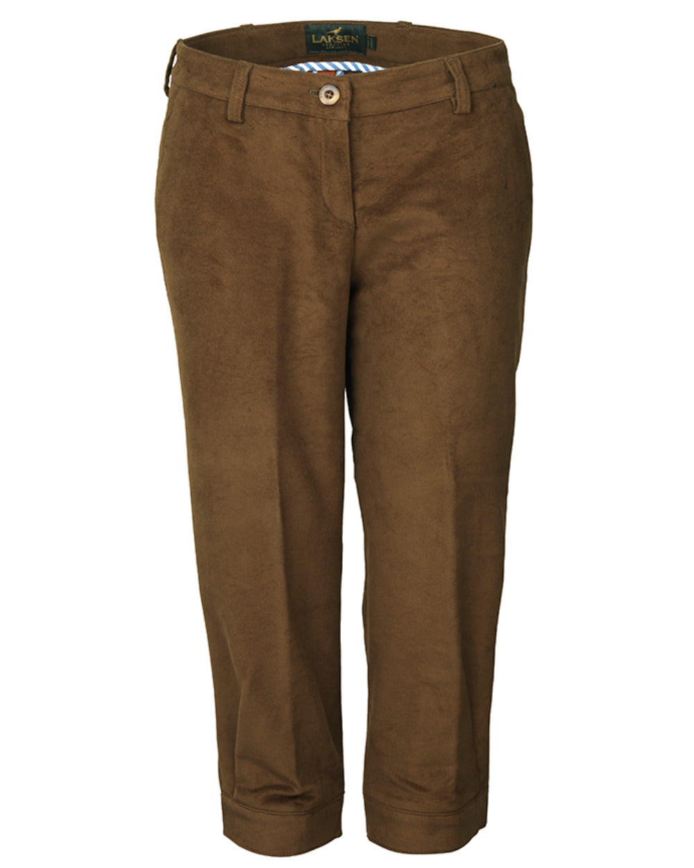 Bronze Coloured Laksen Lady Belgravia Breeks On A White Background