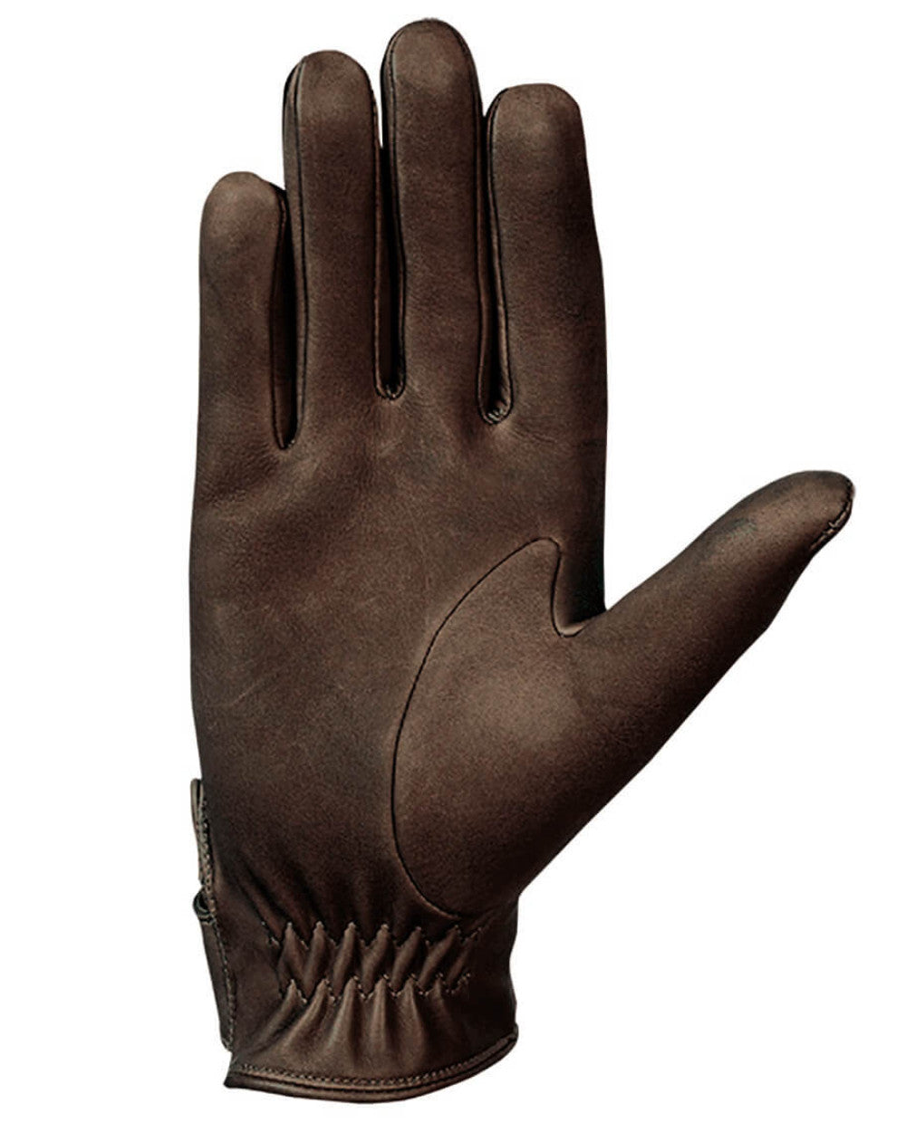 Brown Coloured Laksen London Lady Gloves On A White Background