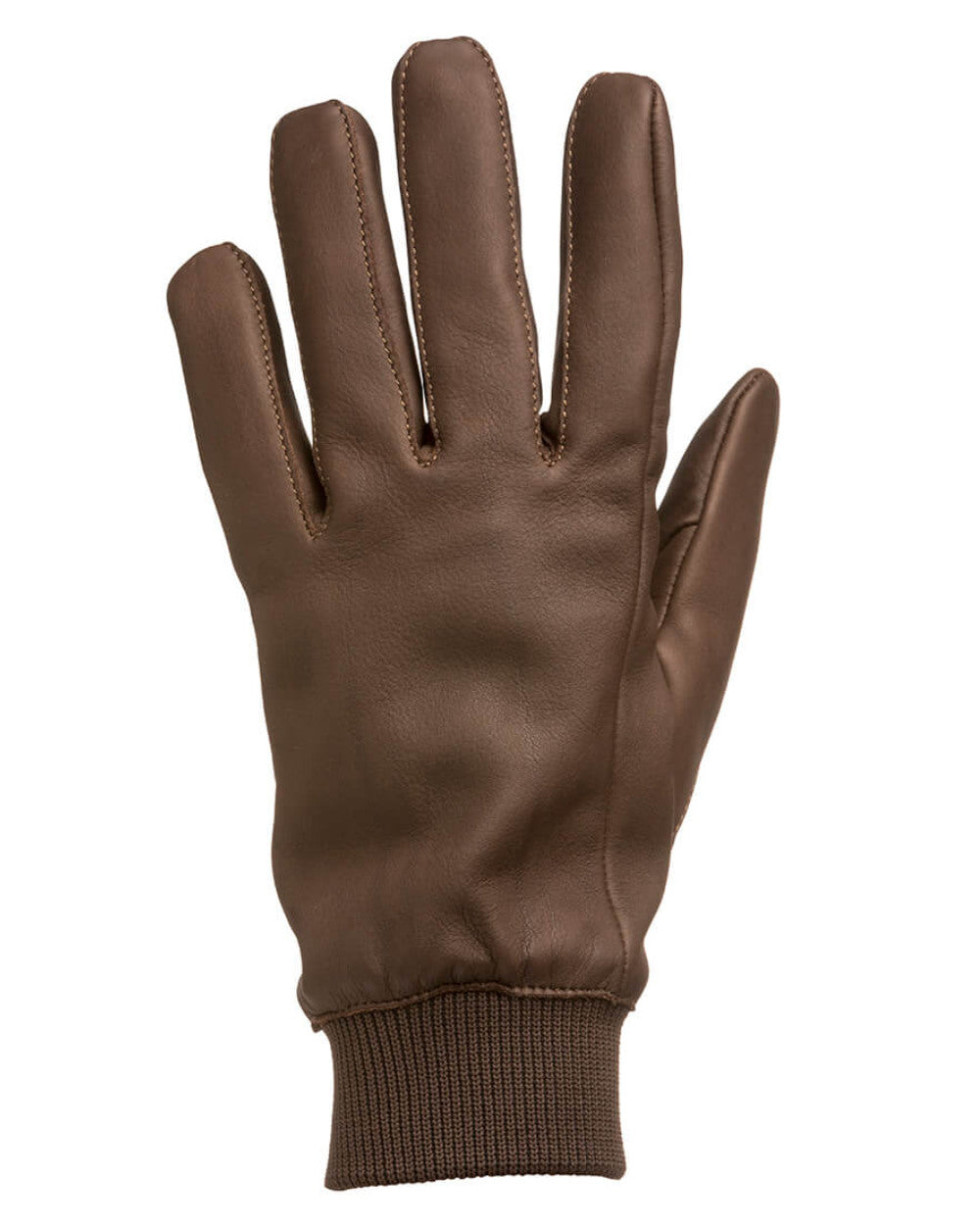 Brown Coloured Laksen Milano Lady Gloves On A White Background