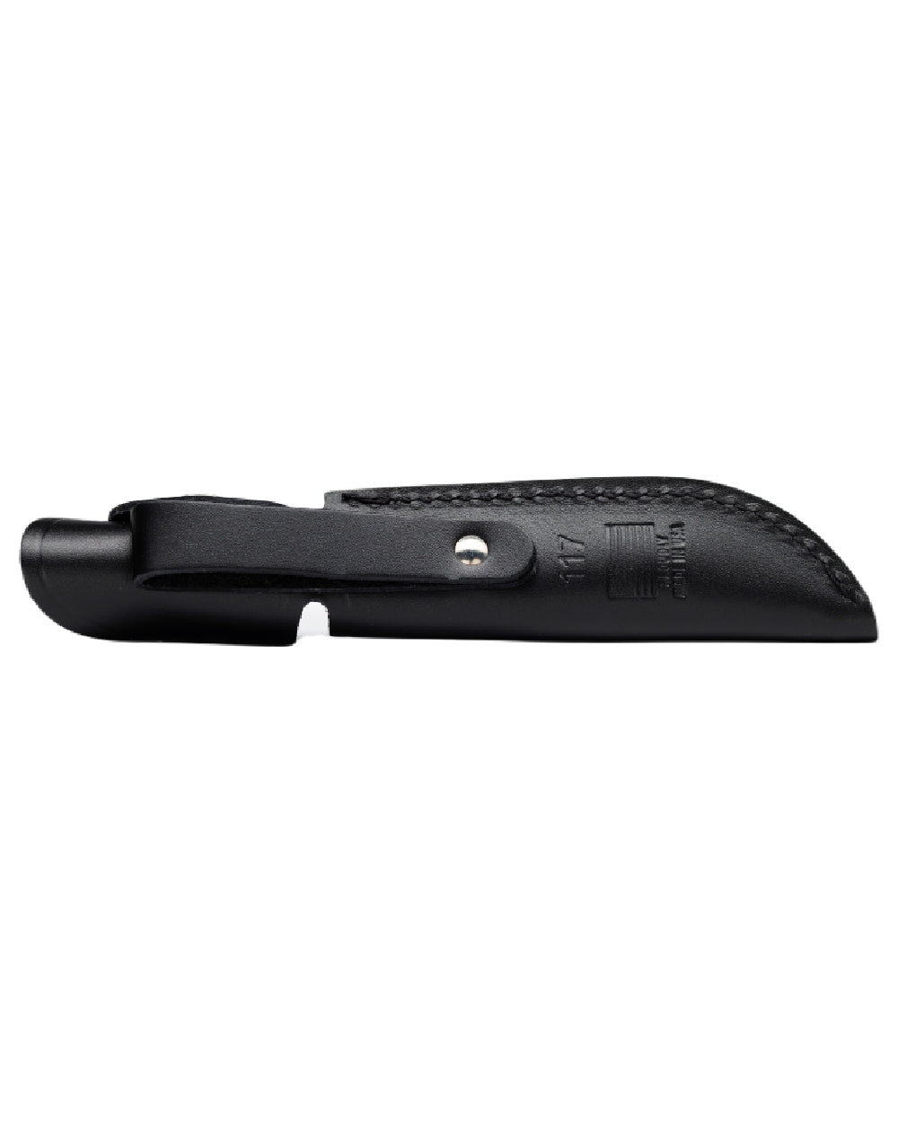 Black coloured Buck Brahma Knife on white background