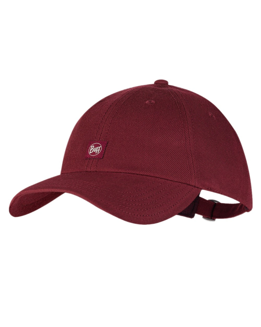 Maroon Coloured Buff Chill Baseball Cap on white background