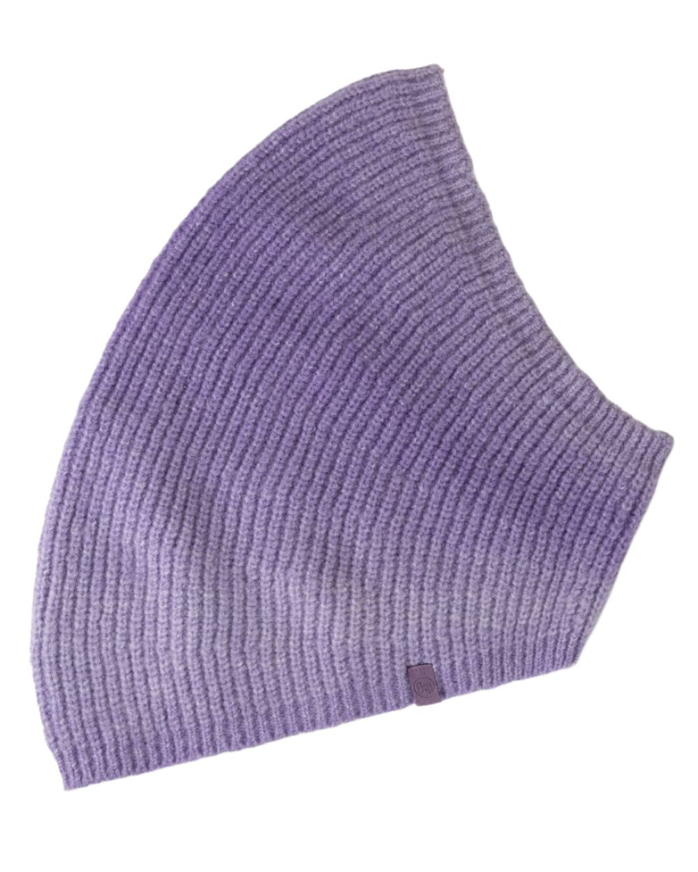 Lavender coloured Buff Datma Knitted Neckwarmer on white background