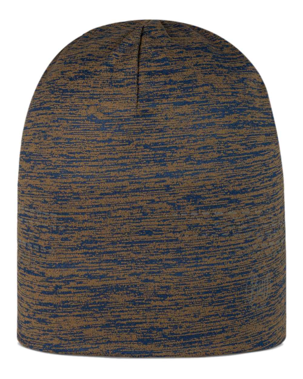 Brindle Brown Coloured Buff DryFlx Beanie on white background