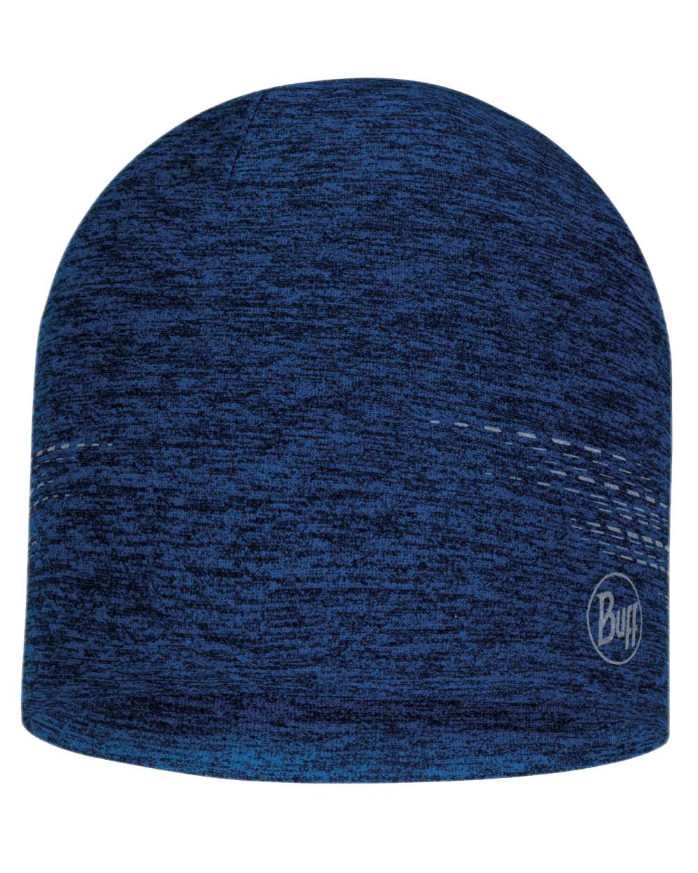 Solid Blue Coloured Buff DryFlx Beanie on white background