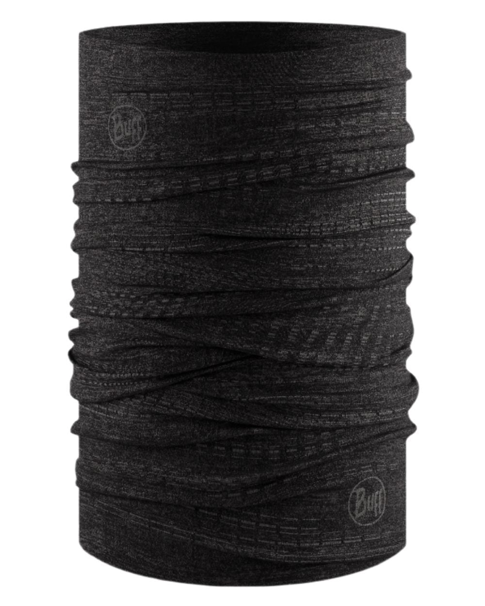 Black Coloured Buff DryFlx Neck Gaiter on white background