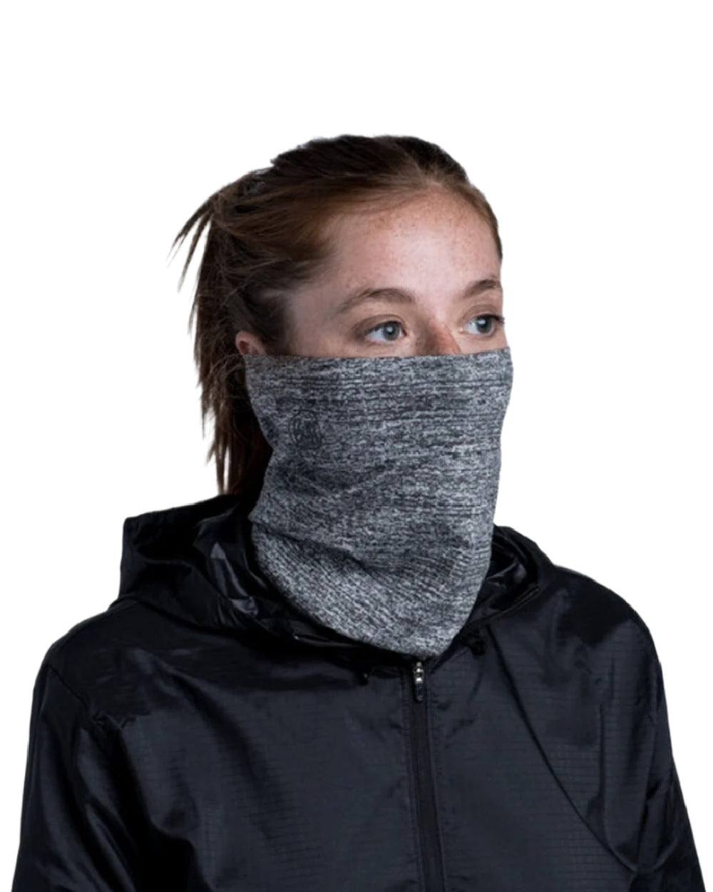 Light Grey Coloured Buff DryFlx Neck Gaiter on white background