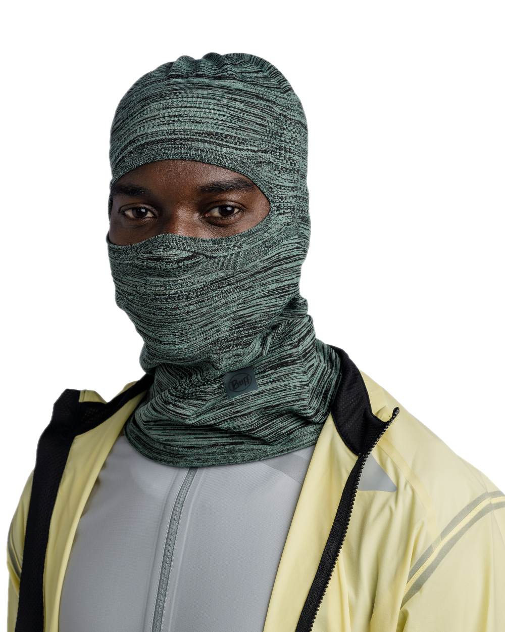 Jade Coloured Buff Dryflx Pro Solid Balaclava on white background