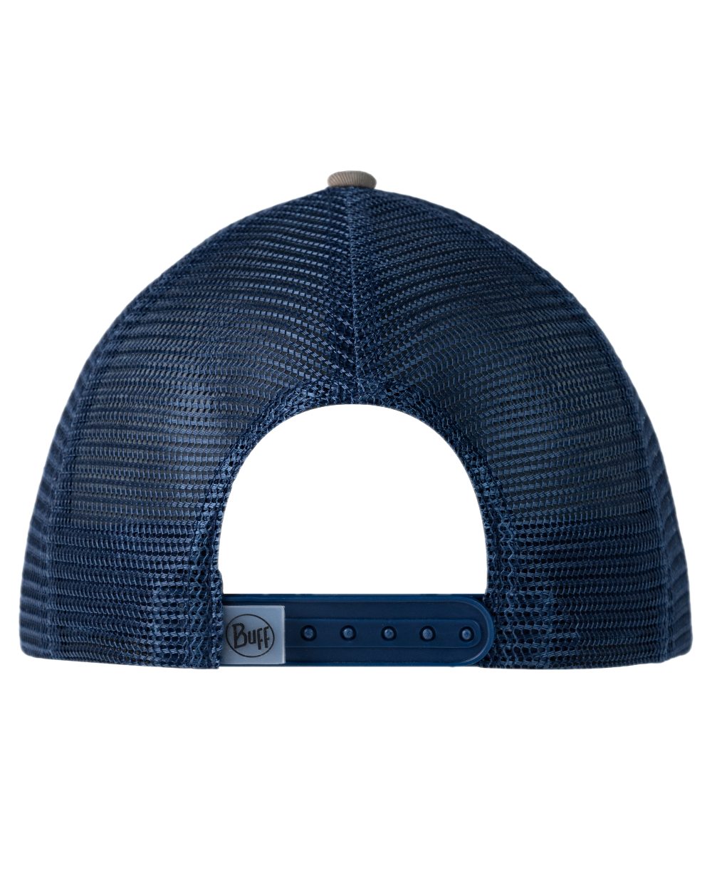 Tundra Khaki Coloured Buff Explore Trucker Cap on white background