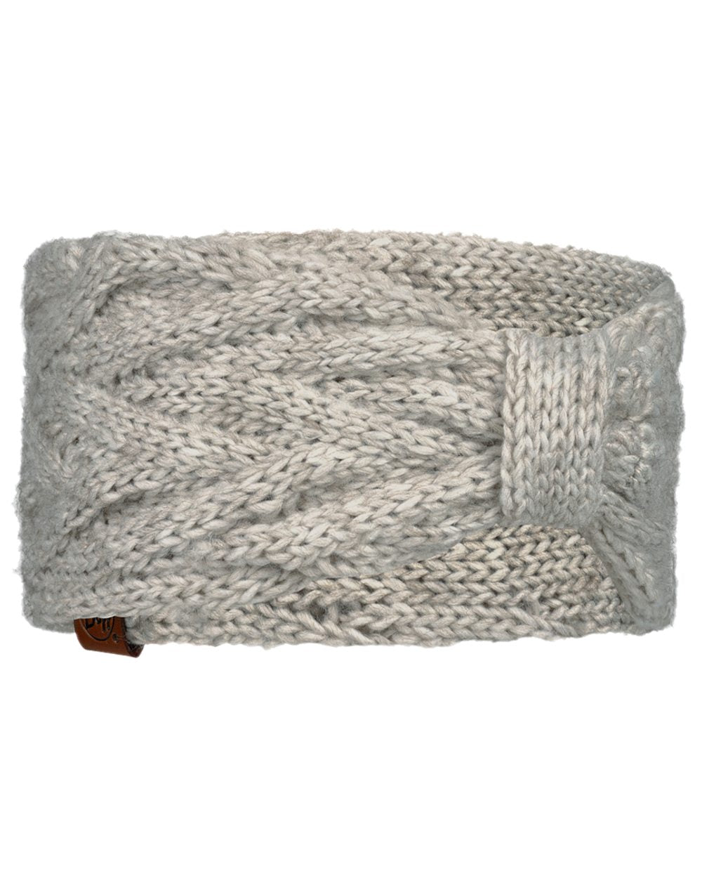 Ecru Coloured Buff Caryn Knitted Headband on white background