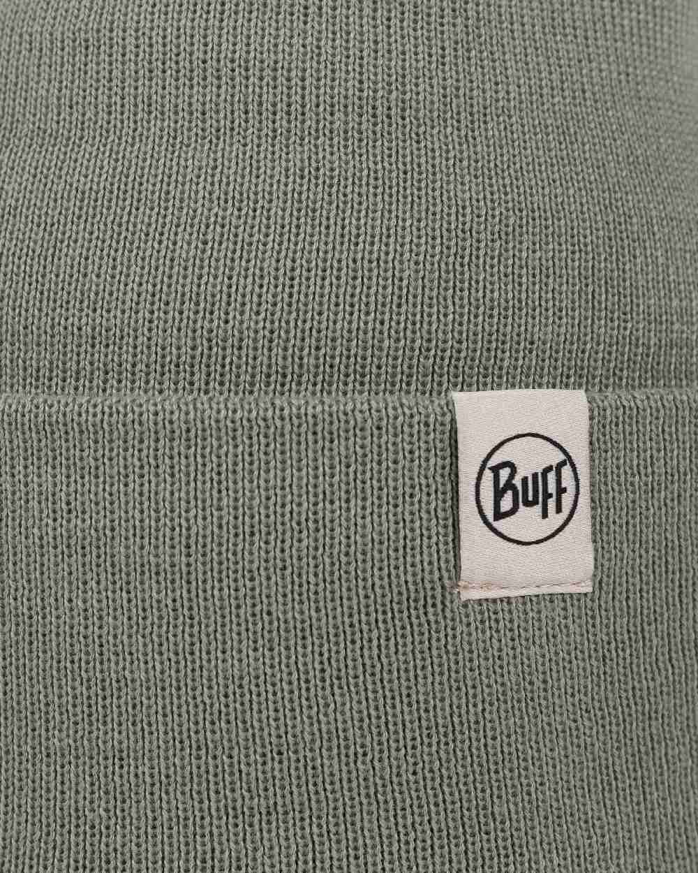 Opaline Coloured Buff Linon Knitted Beanie on white background