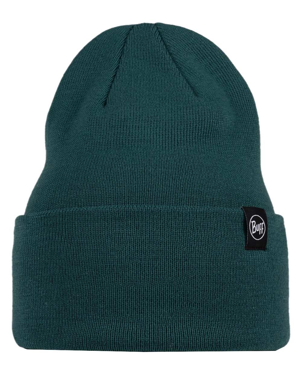 Silversage Coloured Buff Linon Knitted Beanie on white background