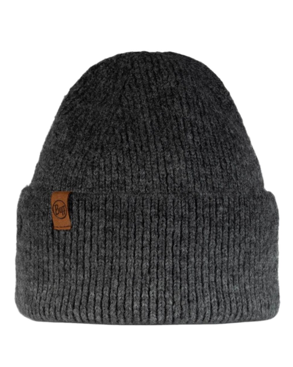 Graphite Coloured Buff Knitted Marin Beanie on white background