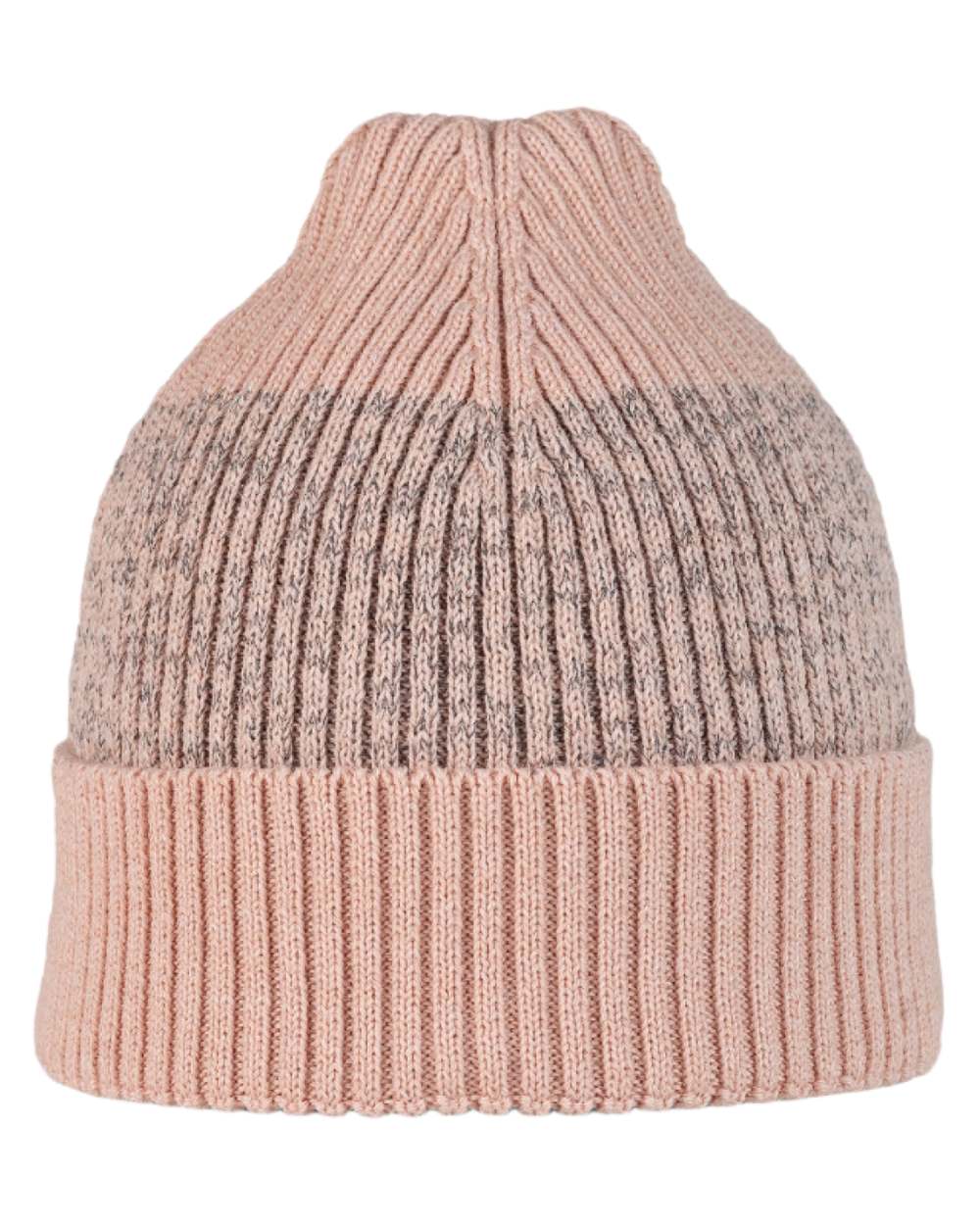 Pale Pink Coloured Buff Merino Active Beanie on white background
