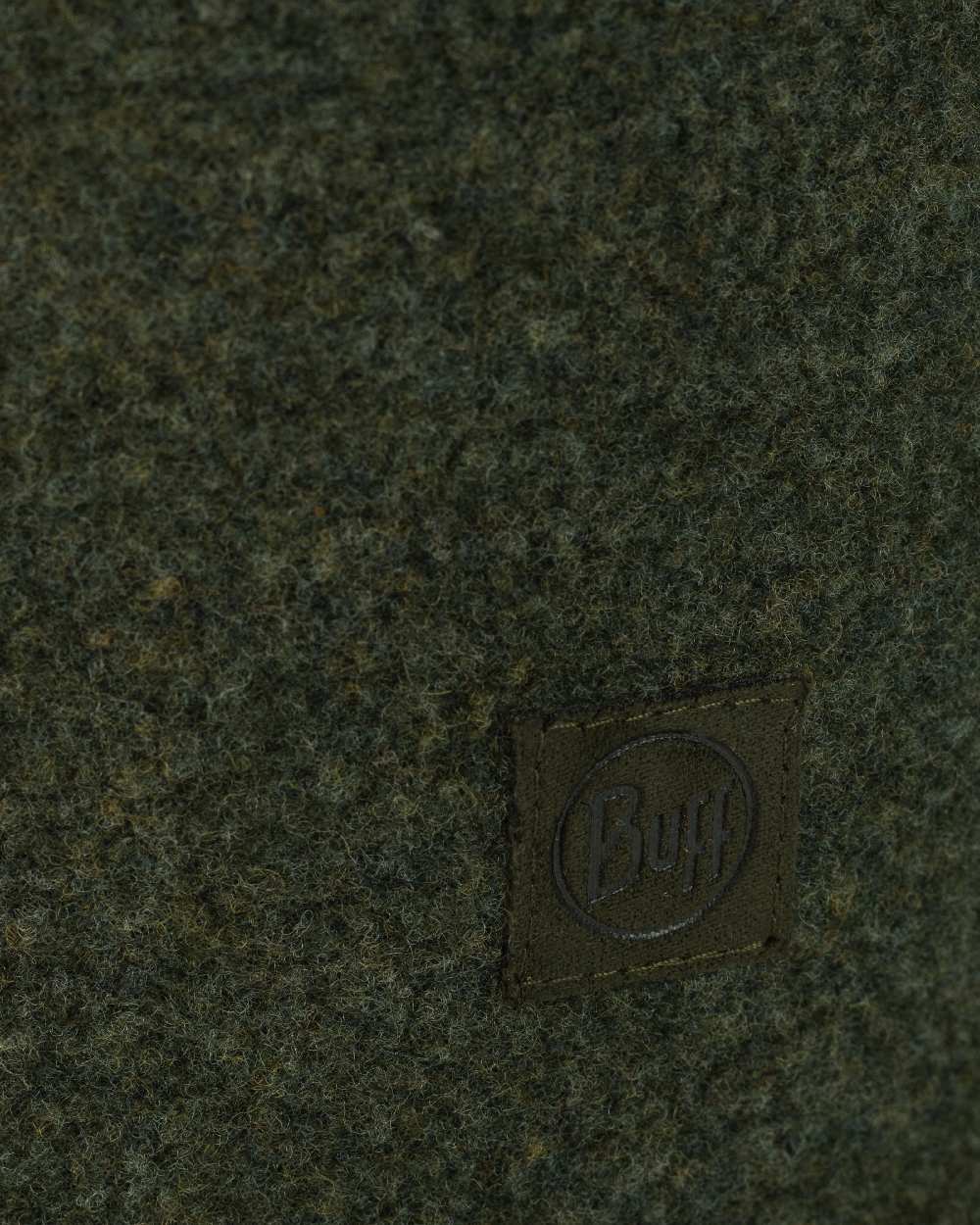 Cedar Coloured Buff Merino Fleece Beanie on white background