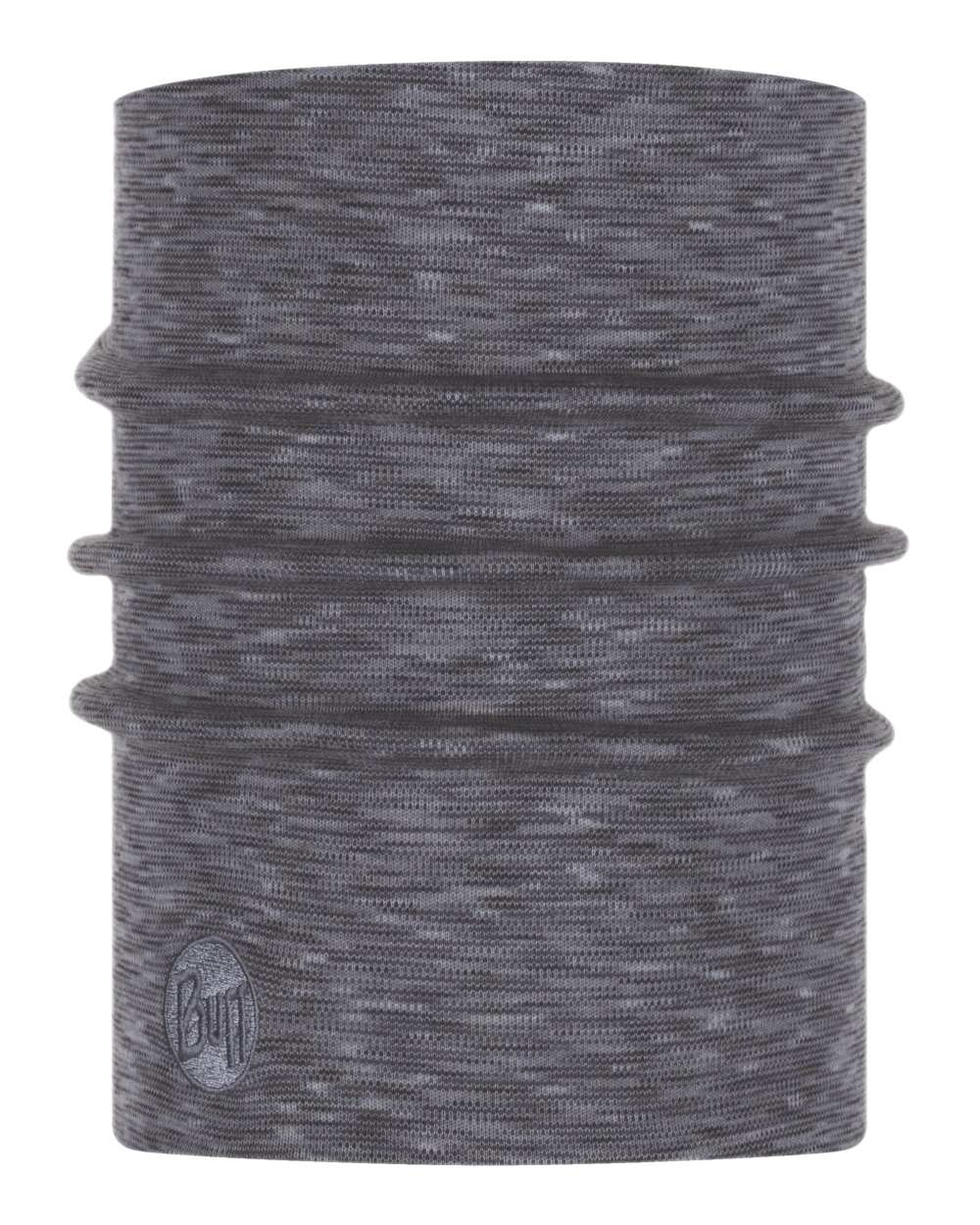 Fog Grey Coloured Buff Merino Heavyweight Neck Warmer on white background