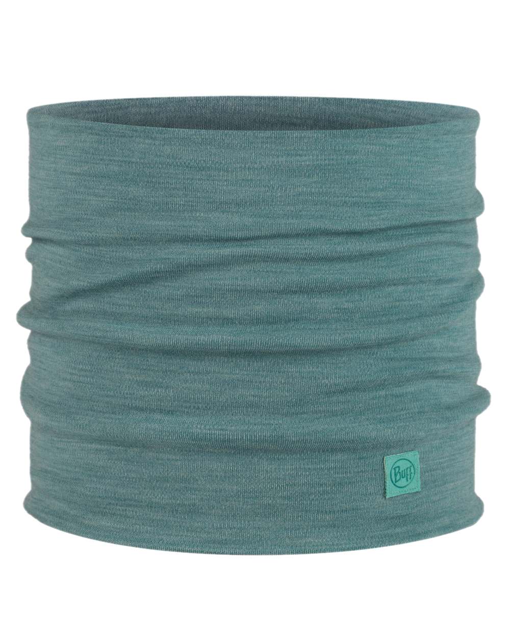 Pool Coloured Buff Merino Heavyweight Neck Warmer on white background