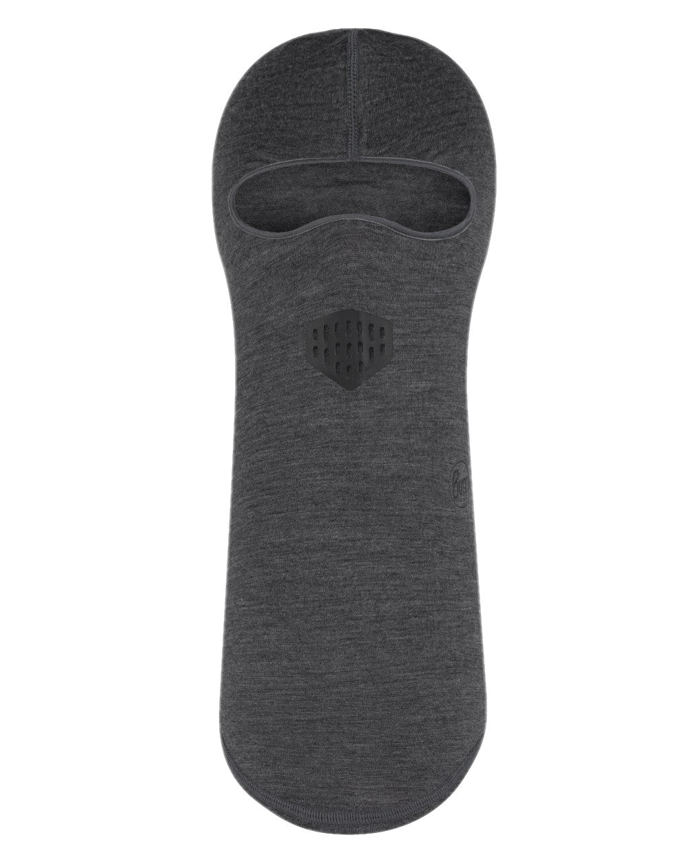 Grey Coloured Buff Merino Lightweight Balaclava on white background