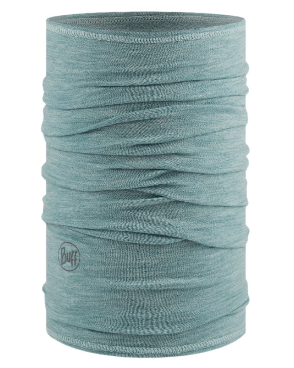 Pool Coloured Buff Merino Lightweight Neck Warmer on white background