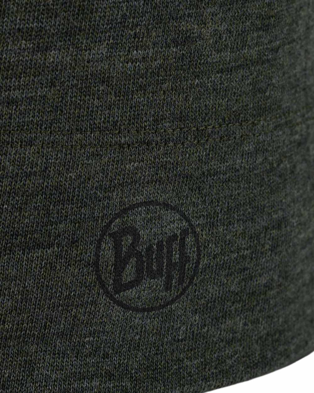 Bark Coloured Buff Merino Midweight Beanie on white background
