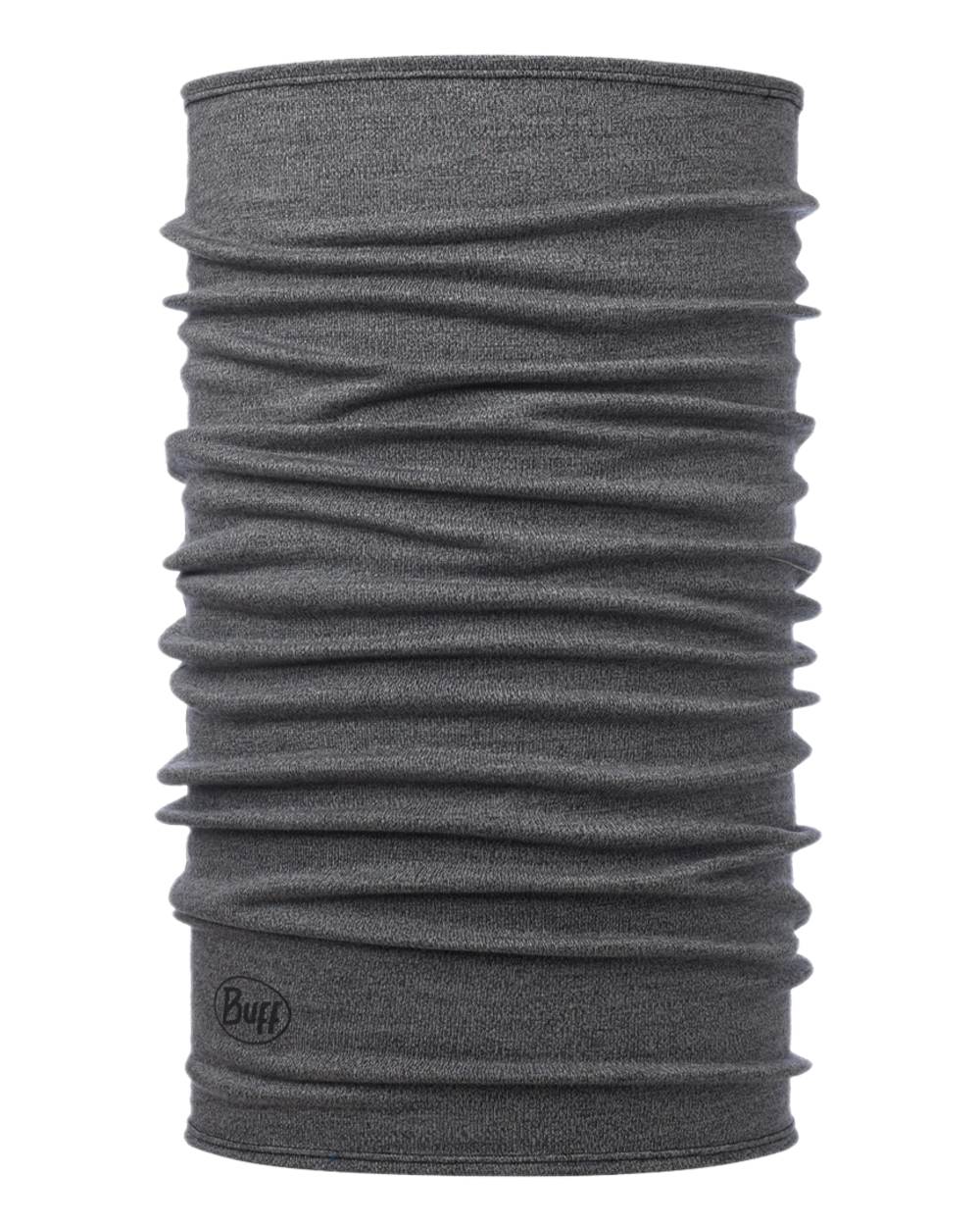 Light Grey Coloured Buff Merino Midweight Neckwear on white background