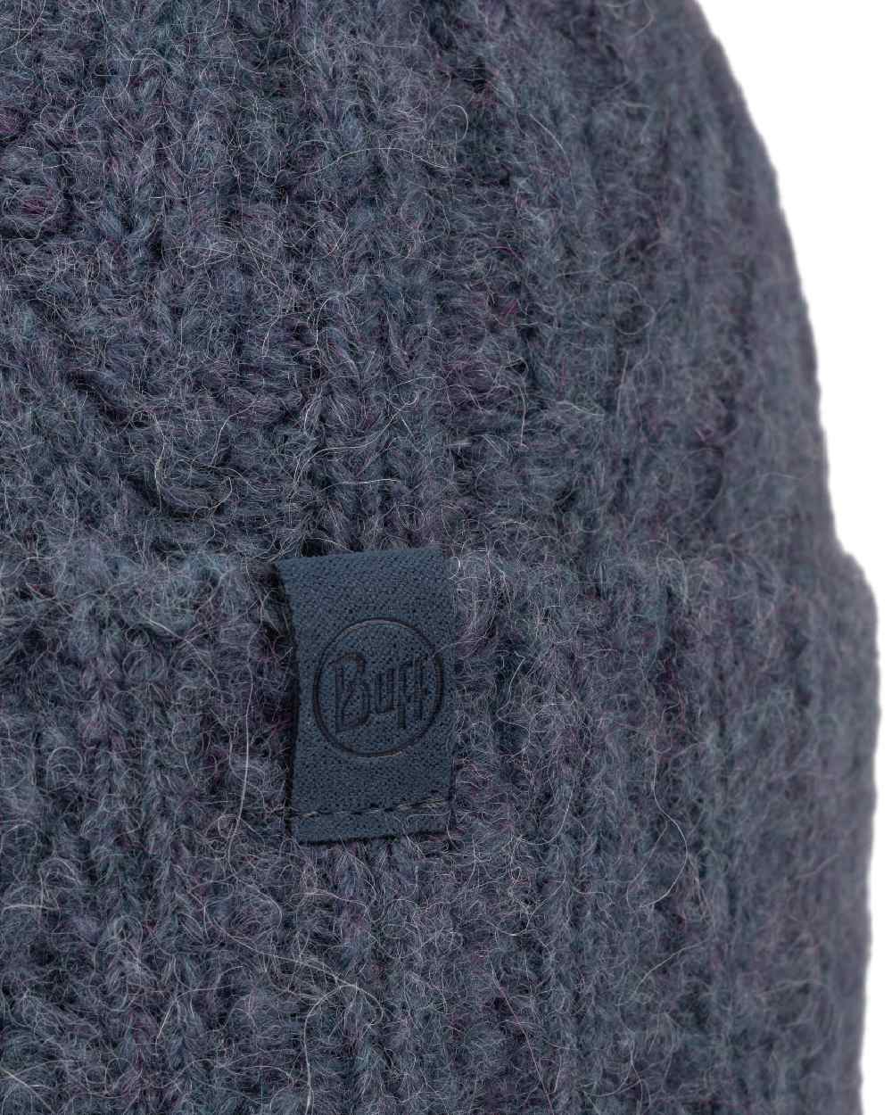 Water Coloured Buff Nerla Knitted Beanie on white background