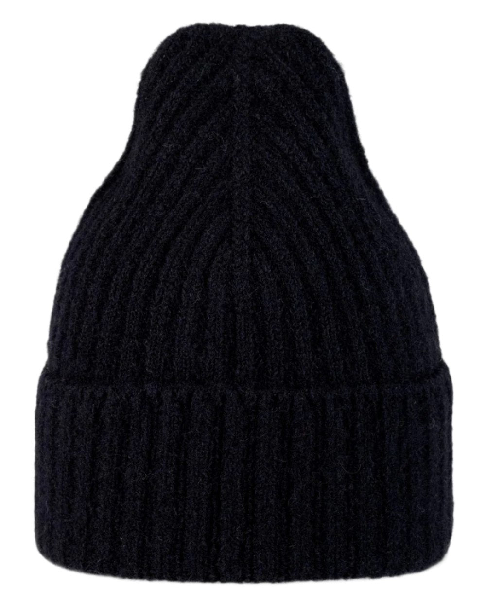 Night Blue Coloured Buff Nilah Knitted Beanie on white background