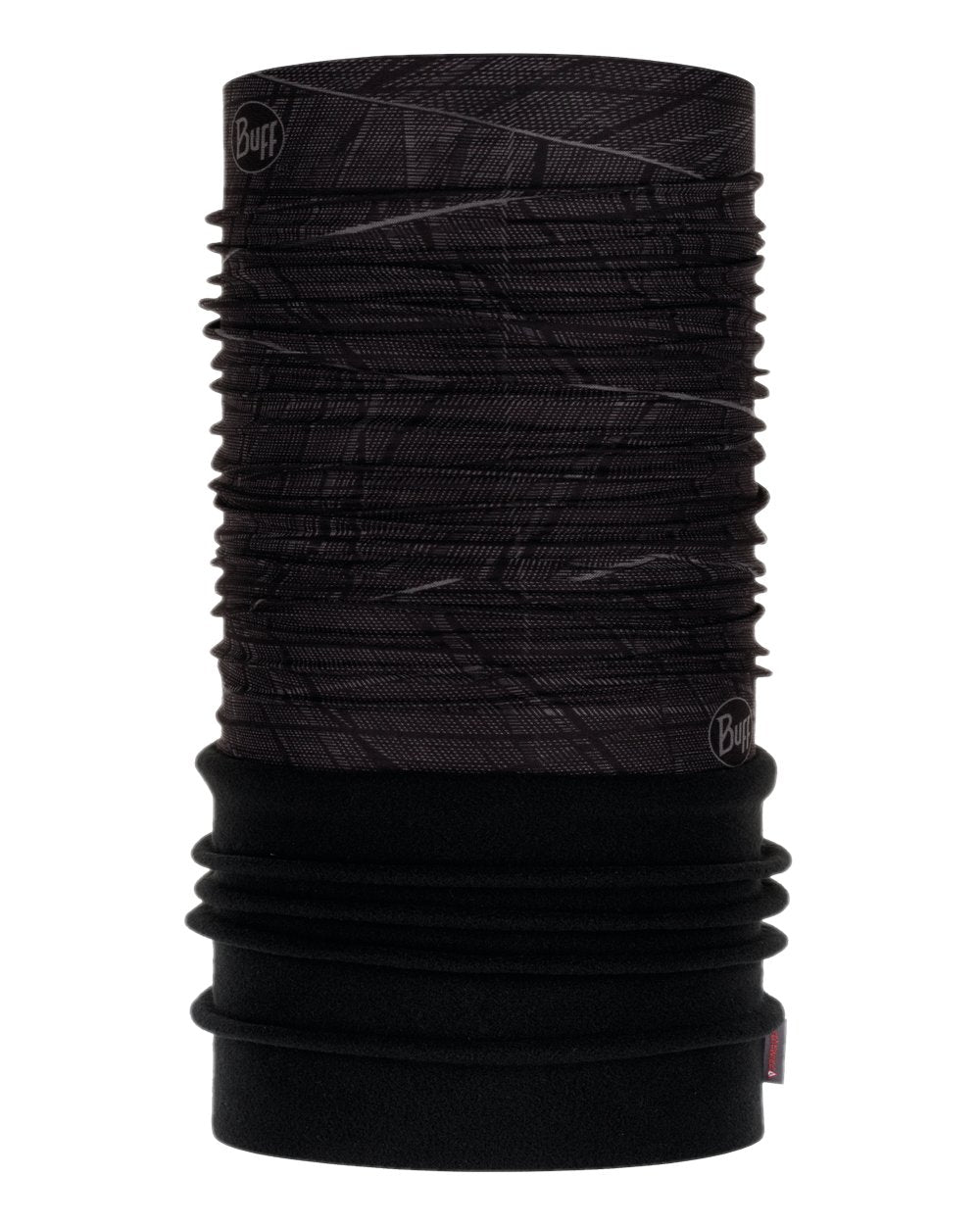 Embers Black Coloured Buff Polar Multifunctional Neckwear on white background