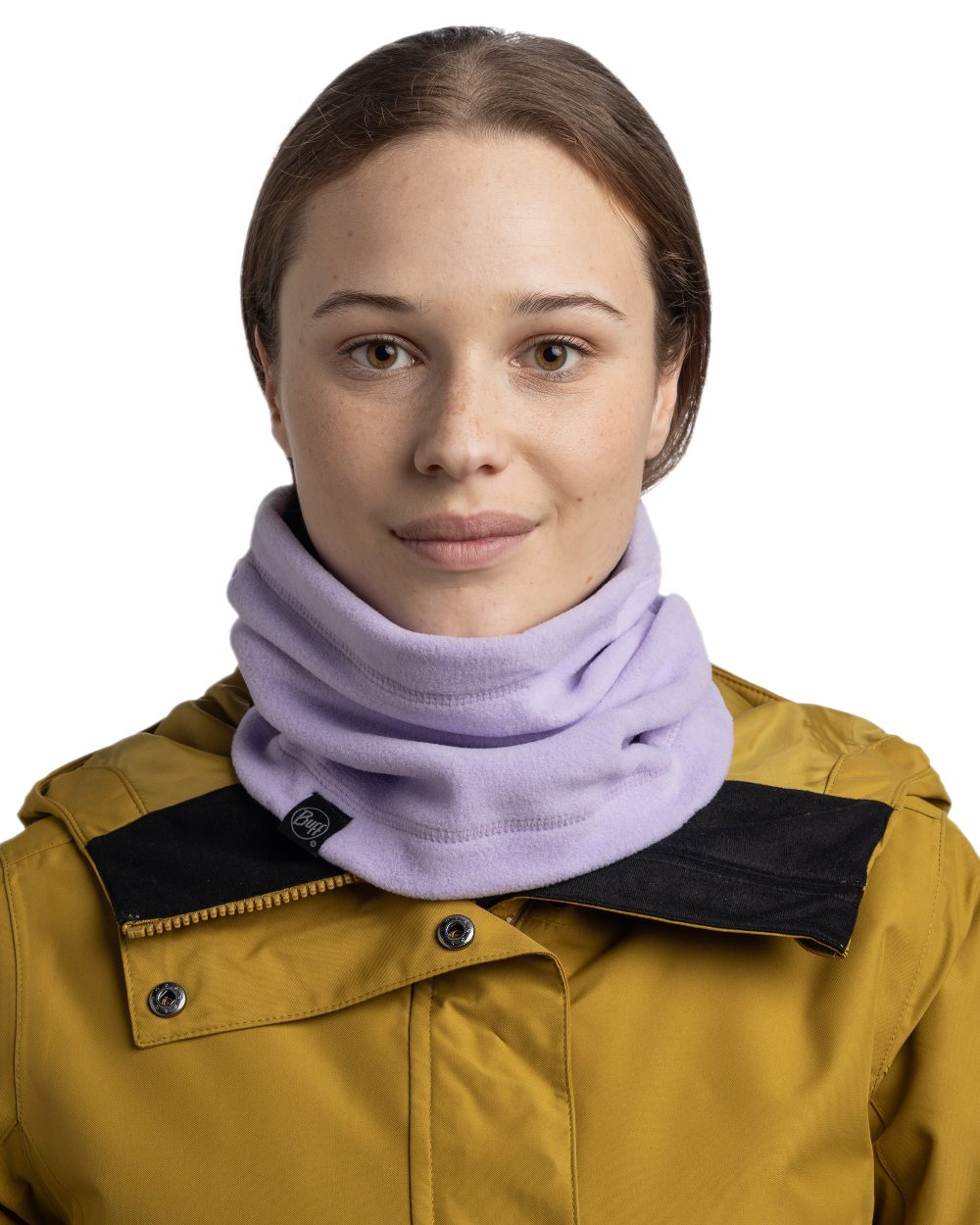 Grape Ice Coloured Buff Polar Neck Warmer on white background