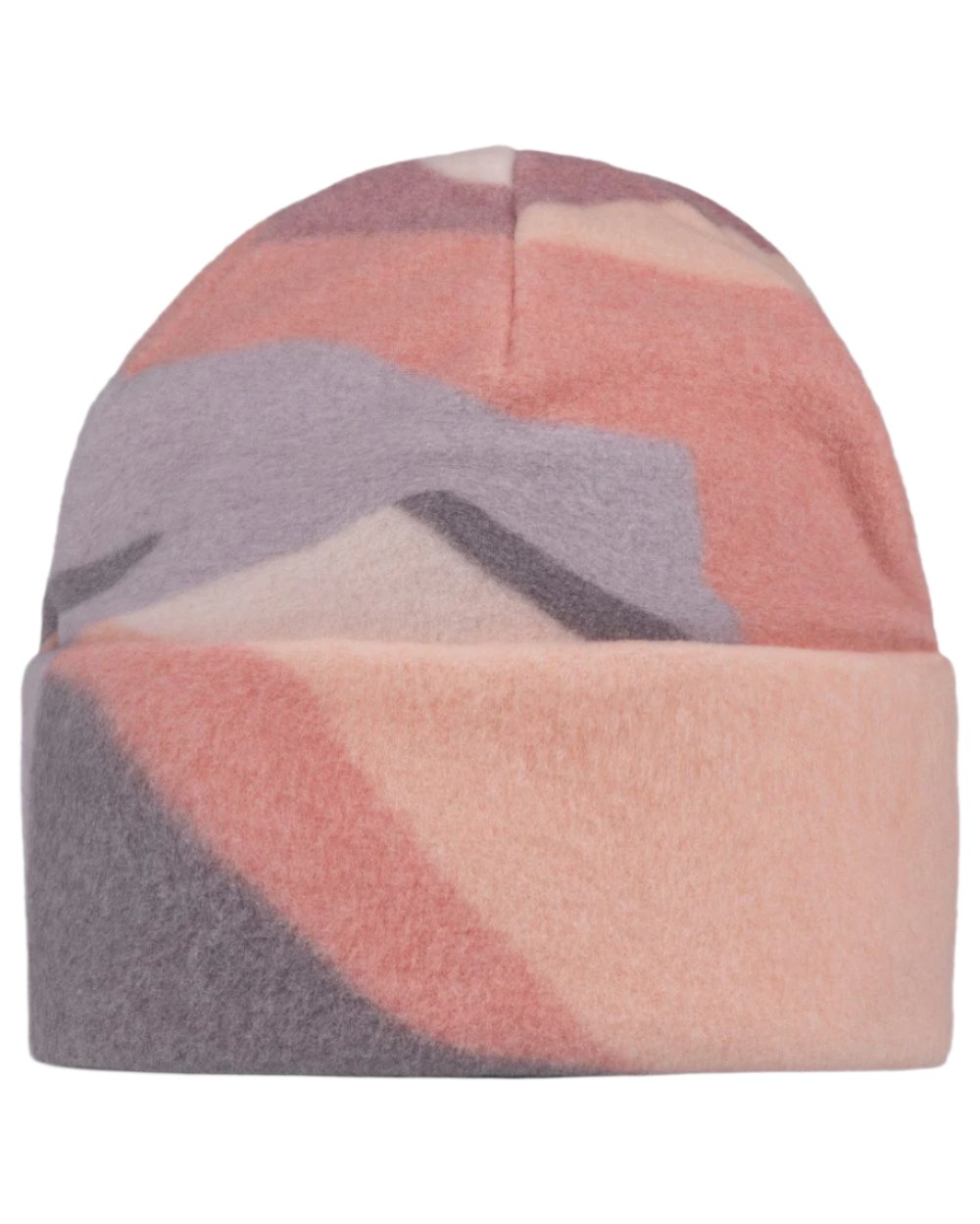 Sunif Multi Coloured Buff Polar Prints Beanie on white background