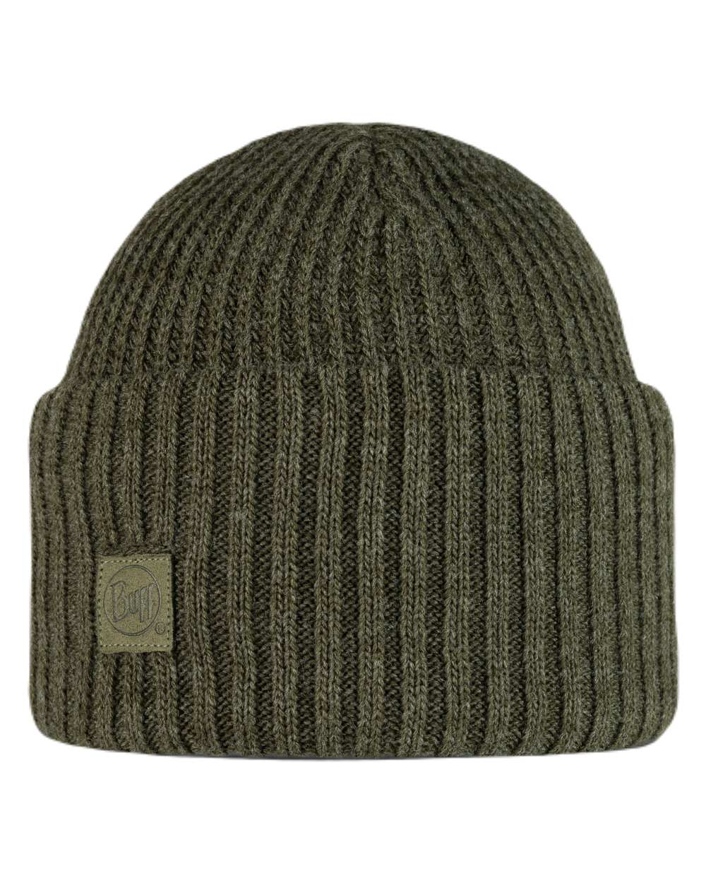 Silversage Coloured Buff Rutger Knitted Beanie on white background