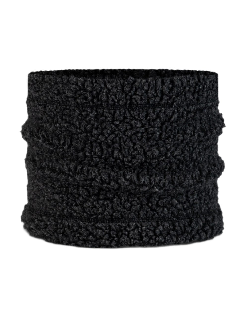 Black Coloured Buff Switch Polar Neck Warmer on white background