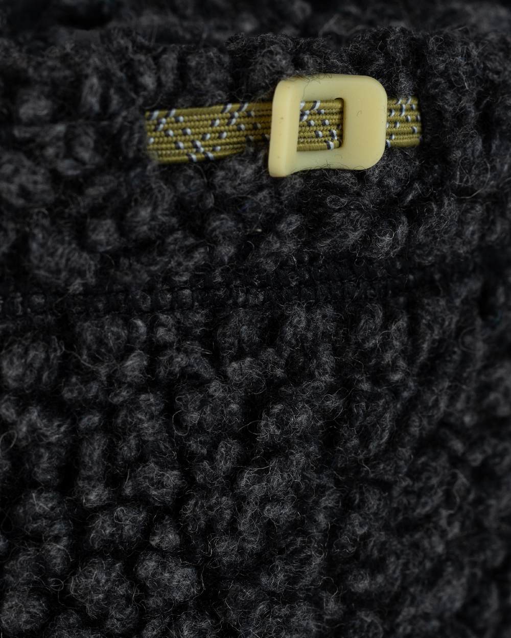 Black Coloured Buff Switch Polar Neck Warmer on white background