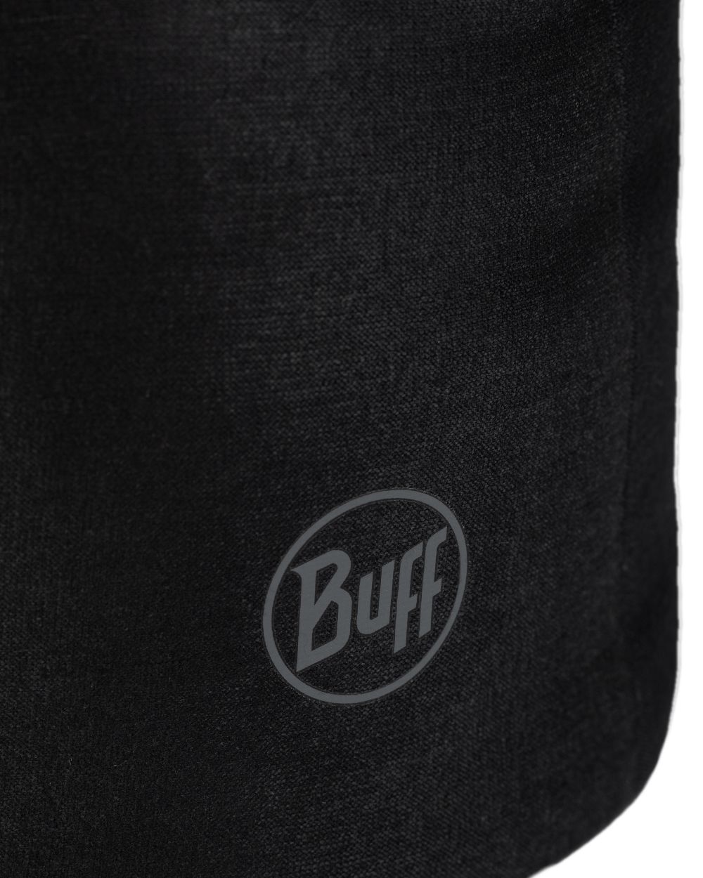 Black Coloured Buff Thermonet Beanie on white background