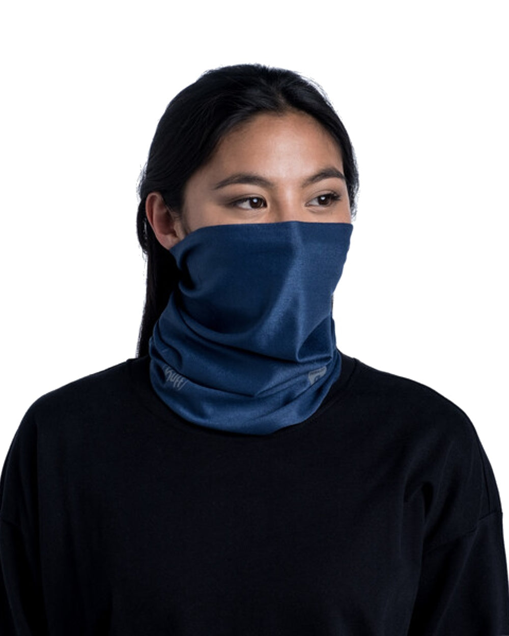 Ensign Blue Coloured Buff Thermonet Neckwear on white background