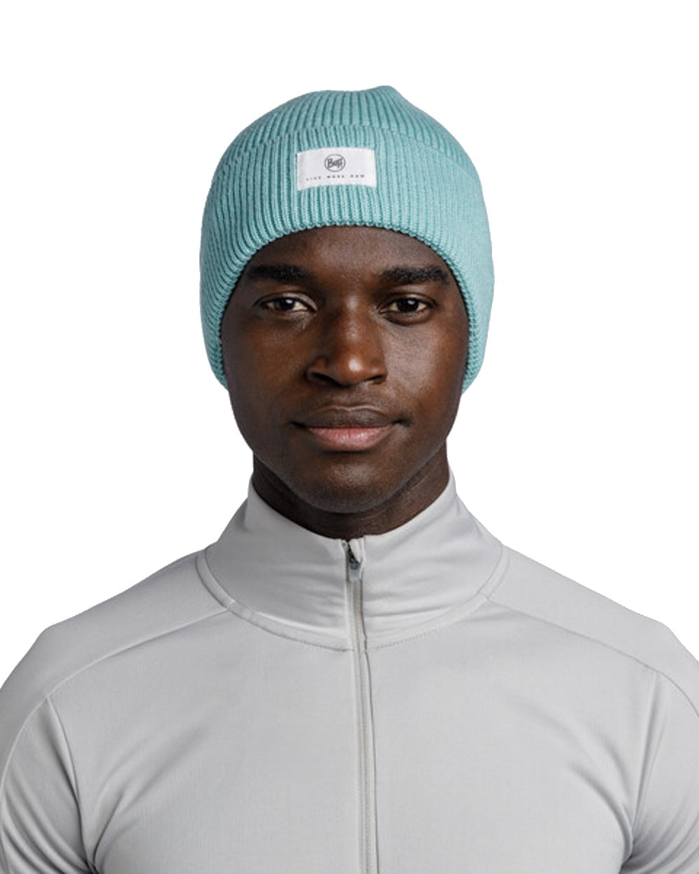 Buff Drisk Knitted Beanie in Pool 