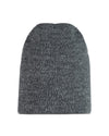 Buff Jarn Knitted Beanie in Grey Melange #colour_grey-melange